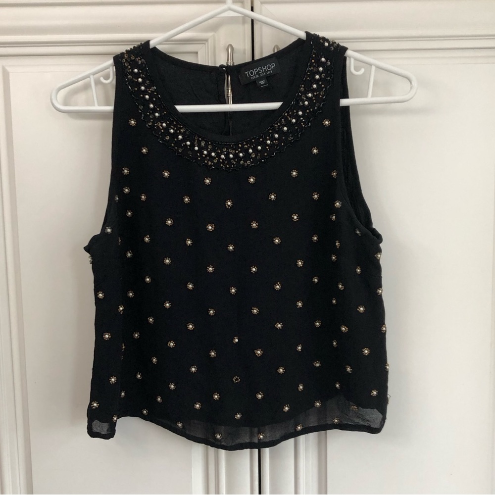 TopShop beaded ladies tank top